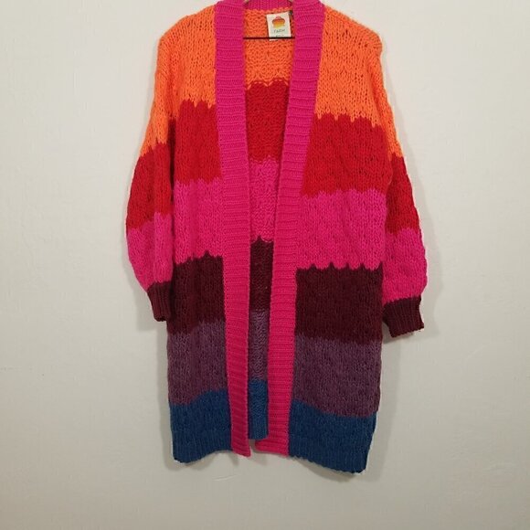 FARM Rio Striped Cardigan Multi XS - Picture 8 of 11